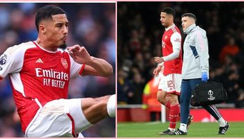 Arsenal lo âu: Arteta báo tin buồn về Saliba cuối mùa giải